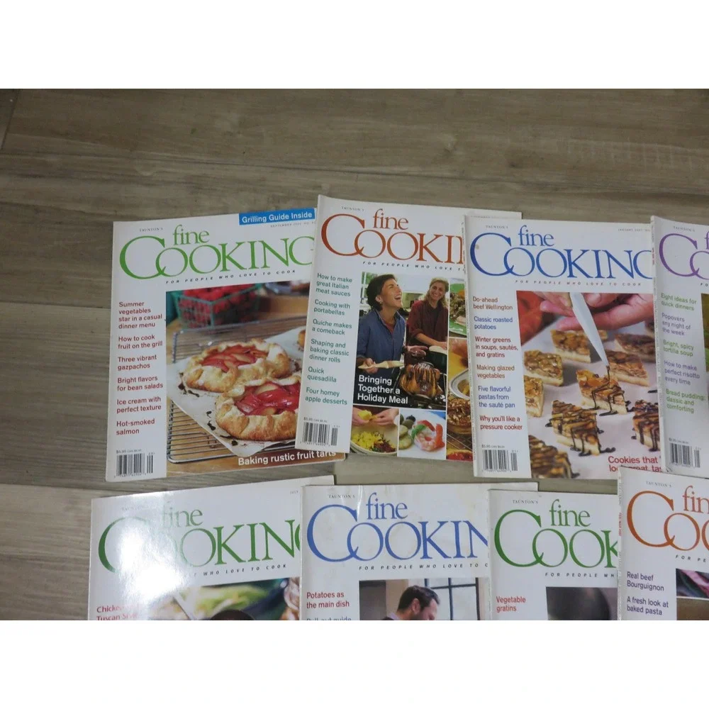Taunton Fine Cooking Magazine Lot of 14 Issues 1995-2003 Recipes Mixed